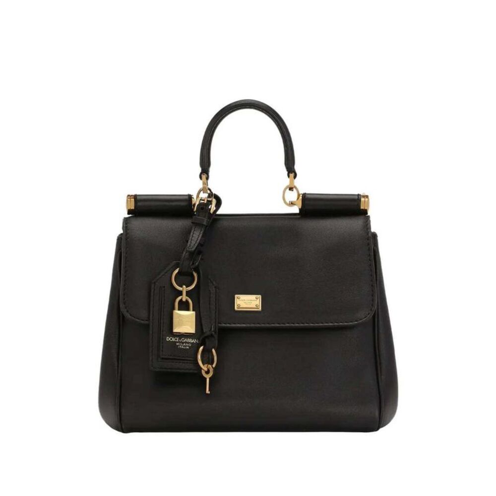 Dolce & Gabbana Women My Sicily Medium Leather Handbag With Padlock